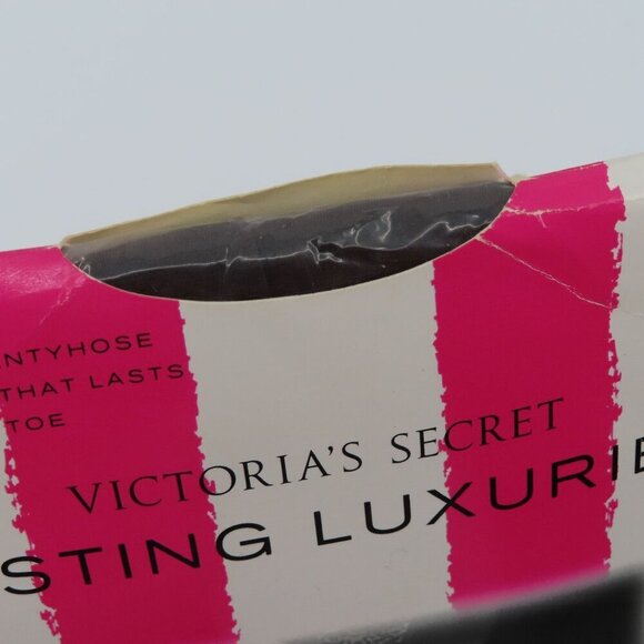 Victorias Secret Lasting Luxuries Small Espresso Sheer to Waist Pantyhose Open - Picture 4 of 10
